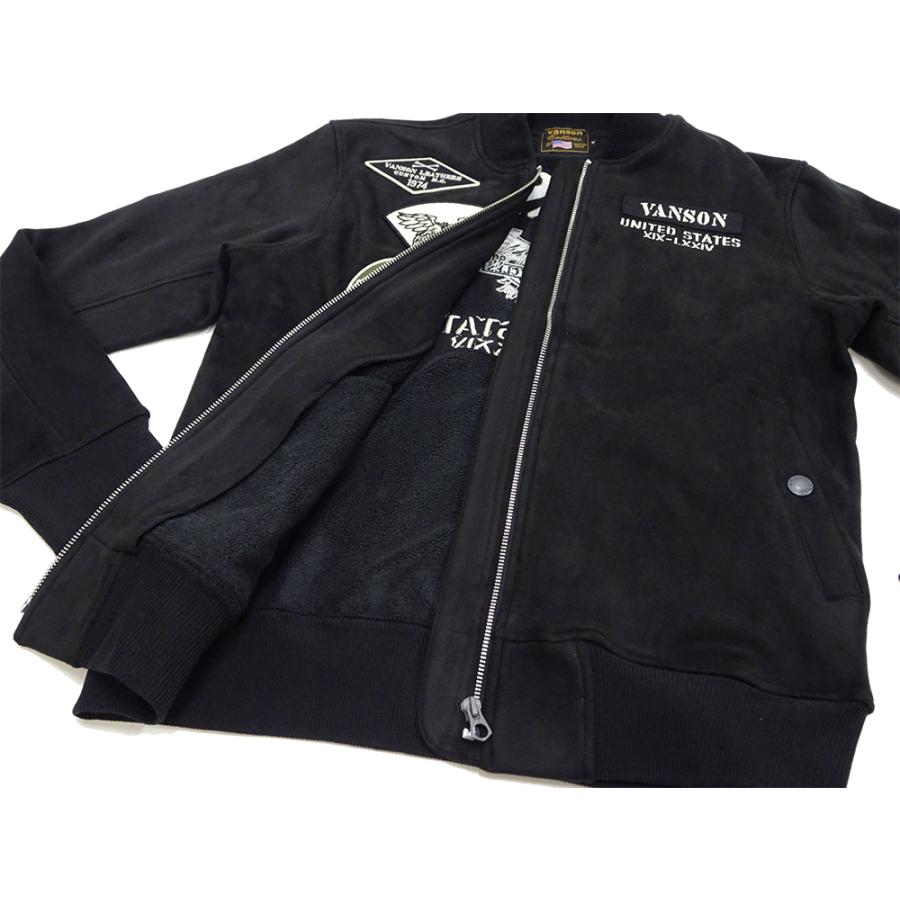 VANSON（バンソン） 起毛プレーティング MA-1 VANSON ストレッチ