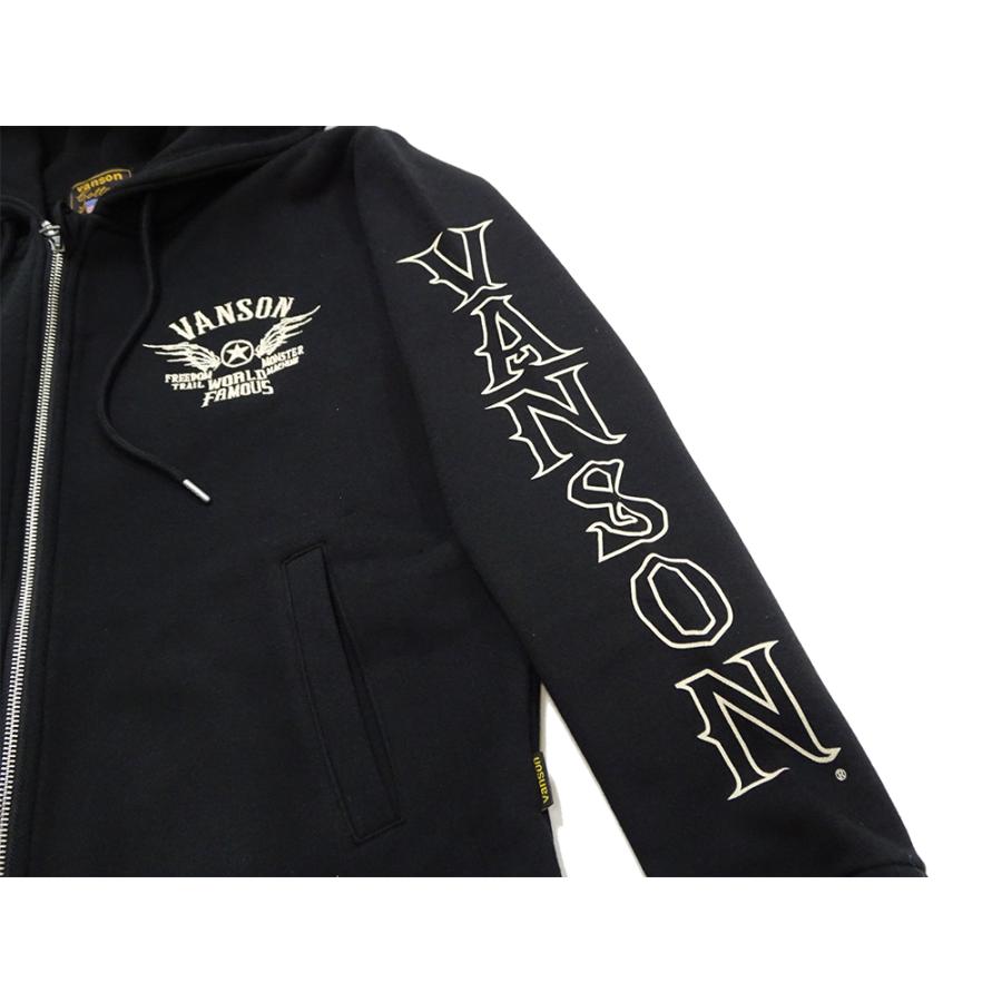 VANSON フライングスター パーカー NVSZ-2602 バンソン 刺繍 VANSON（バンソン） 24h限定pMAX15倍!5/1pm23:59迄 フライングスター