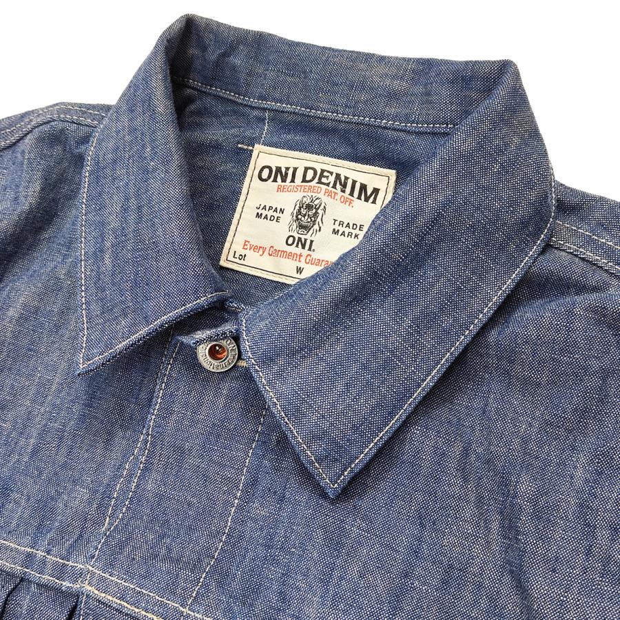 鬼デニム 13oz シャンブレージャケット ONI Denim セカンドモデル