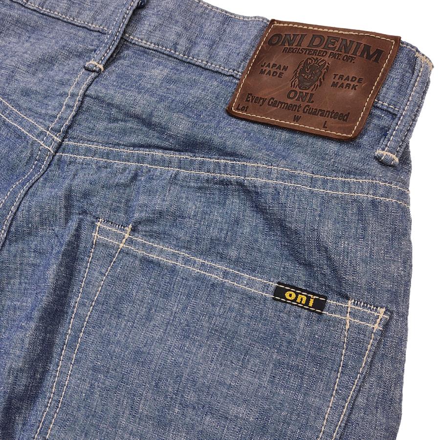 鬼デニム シャンブレーパンツ ONI Denim 8oz セルビッチシャンブレー