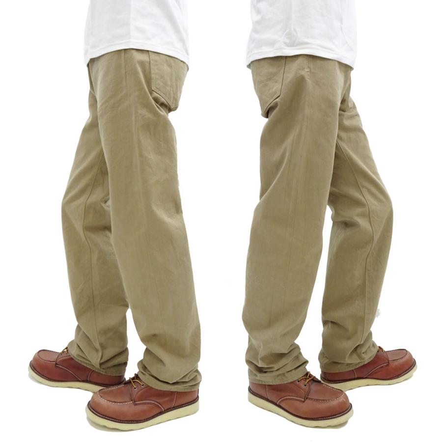 鬼デニム チノパンツ ONI266SVC-KHB リラックスストレート 8oz