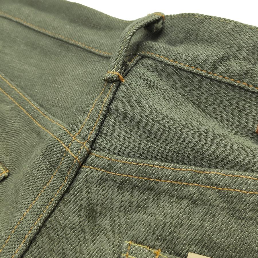 鬼デニム デニムパンツ ONI Denim 18oz. オリーブデニム レギュラー