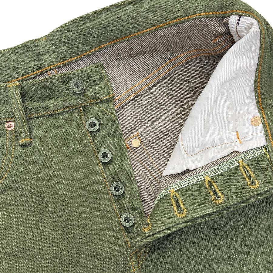 鬼デニム デニムパンツ ONI Denim 18oz. オリーブデニム レギュラー