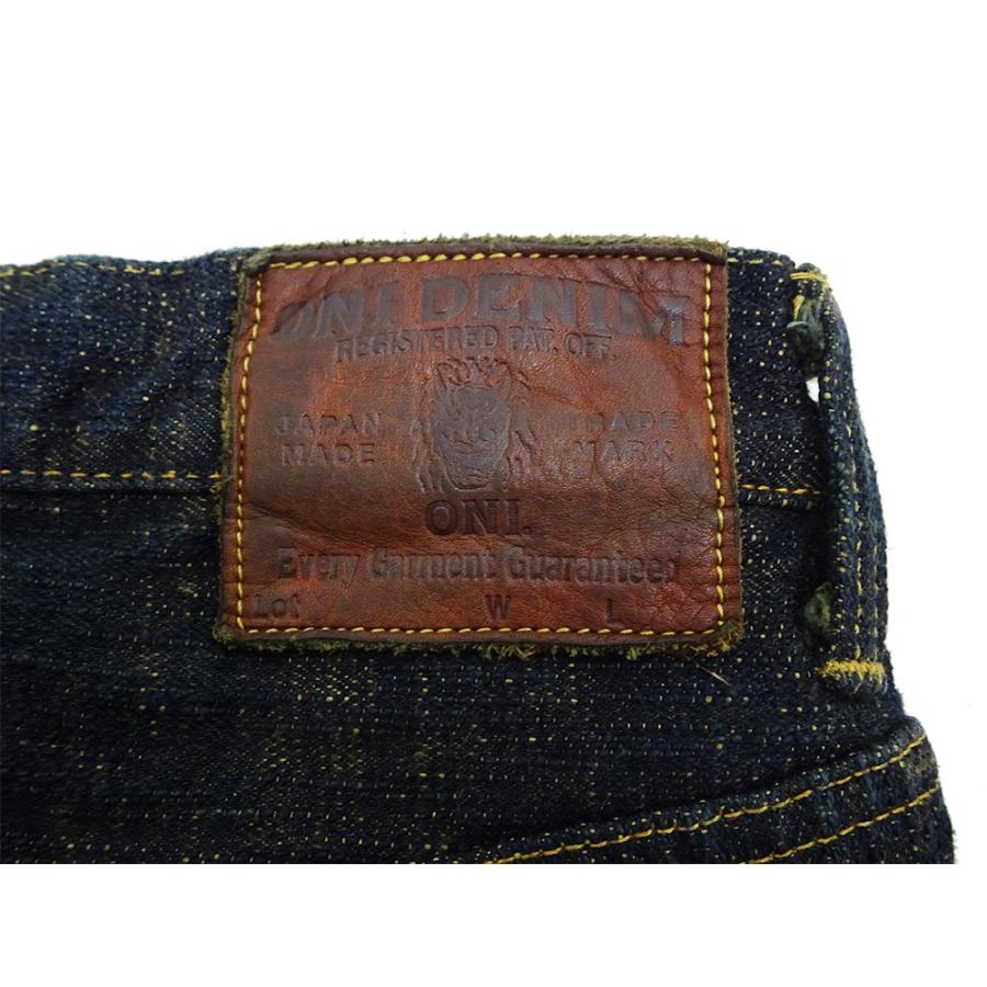 鬼デニム バンピーデニムパンツ ONI Denim 17oz. 黄土色製品染め