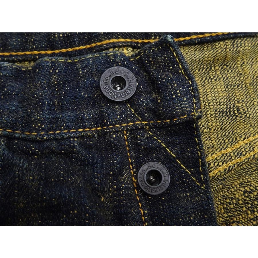 鬼デニム バンピーデニムパンツ ONI Denim 17oz. 黄土色製品染め