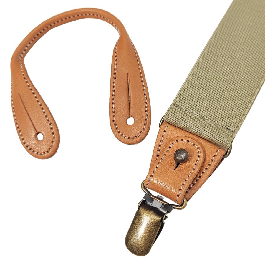 Orgueil サスペンダー未使用オルゲイユ⭐︎アイボリーベージュ⭐︎２way ORGUEIL（オルゲイユ） サスペンダー ミリタリーサスペンダー 2WAY