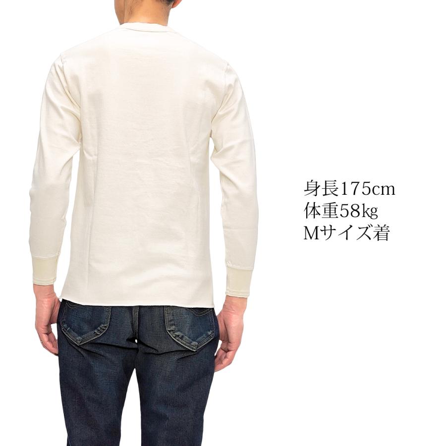 Pherrow's（フェローズ） ヘンリーネック フライス ロンT PHERROWS