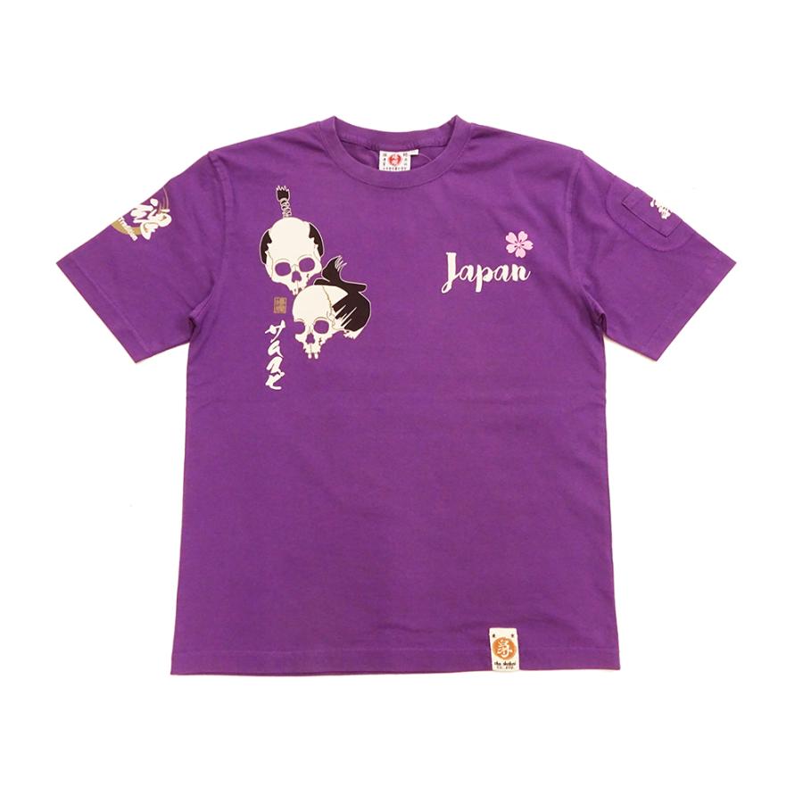 B-R-M 爆裂爛漫娘 爆裂爛漫娘 和柄 半袖Tシャツ B-R-M 爆烈 サムライ