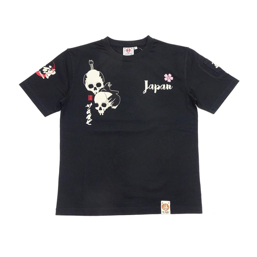 B-R-M 爆裂爛漫娘 爆裂爛漫娘 和柄 半袖Tシャツ B-R-M 爆烈 サムライ