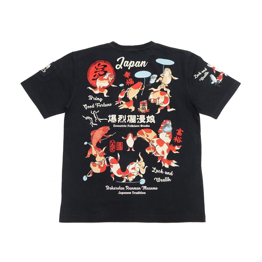 B-R-M 爆裂爛漫娘 爆裂爛漫娘 和柄 半袖Tシャツ B-R-M 爆烈 浮世絵