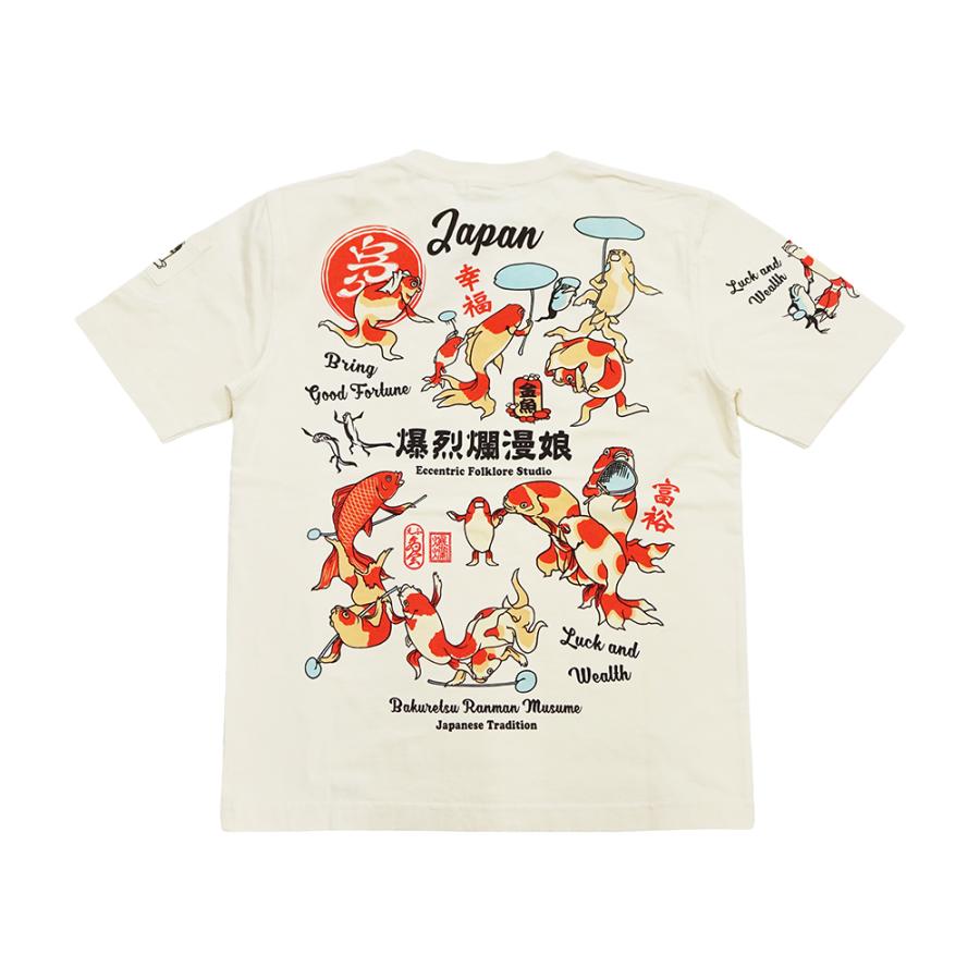 B-R-M 爆裂爛漫娘 爆裂爛漫娘 和柄 半袖Tシャツ B-R-M 爆烈 浮世絵