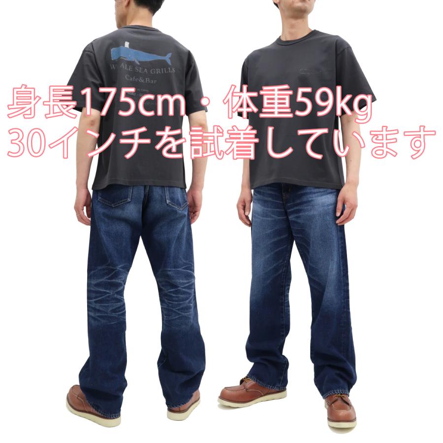 児島ジーンズ 13oz ワイド デニムパンツ ユーズド加工 ルーズフィット ストレートジーンズ RNB-1341 新品｜rodeomatubara｜04