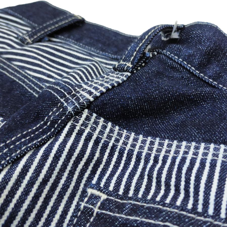 児島ジーンズ マルチコンボ ペインターショーツ KOJIMA GENES デニム×ヒッコリー ワークショートパンツ RNB-1377 新品_16