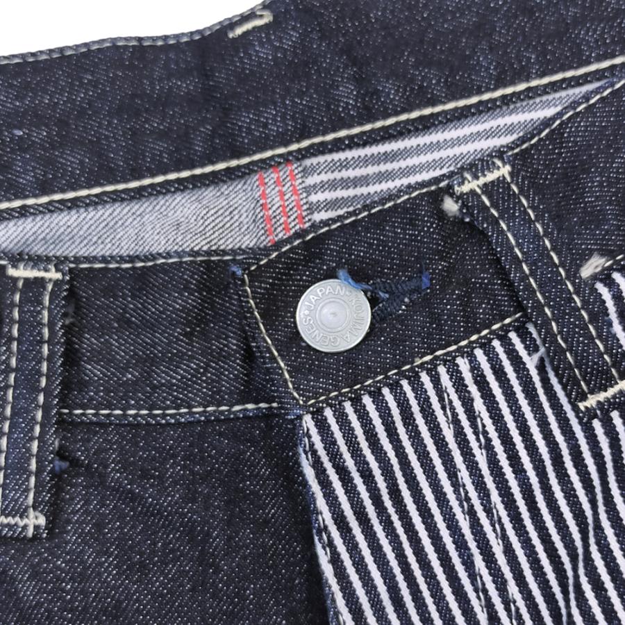児島ジーンズ マルチコンボ ペインターショーツ KOJIMA GENES デニム×ヒッコリー ワークショートパンツ RNB-1377 新品_7