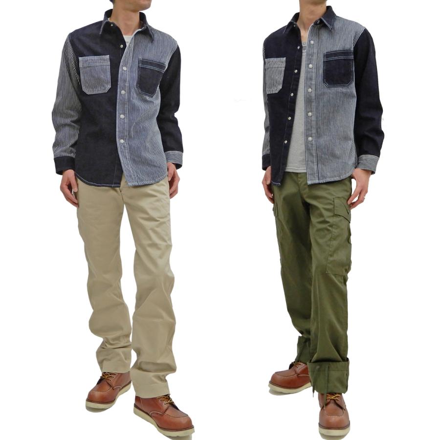 児島ジーンズ マルチコンボ ワークシャツ Kojima Genes 13oz デニム