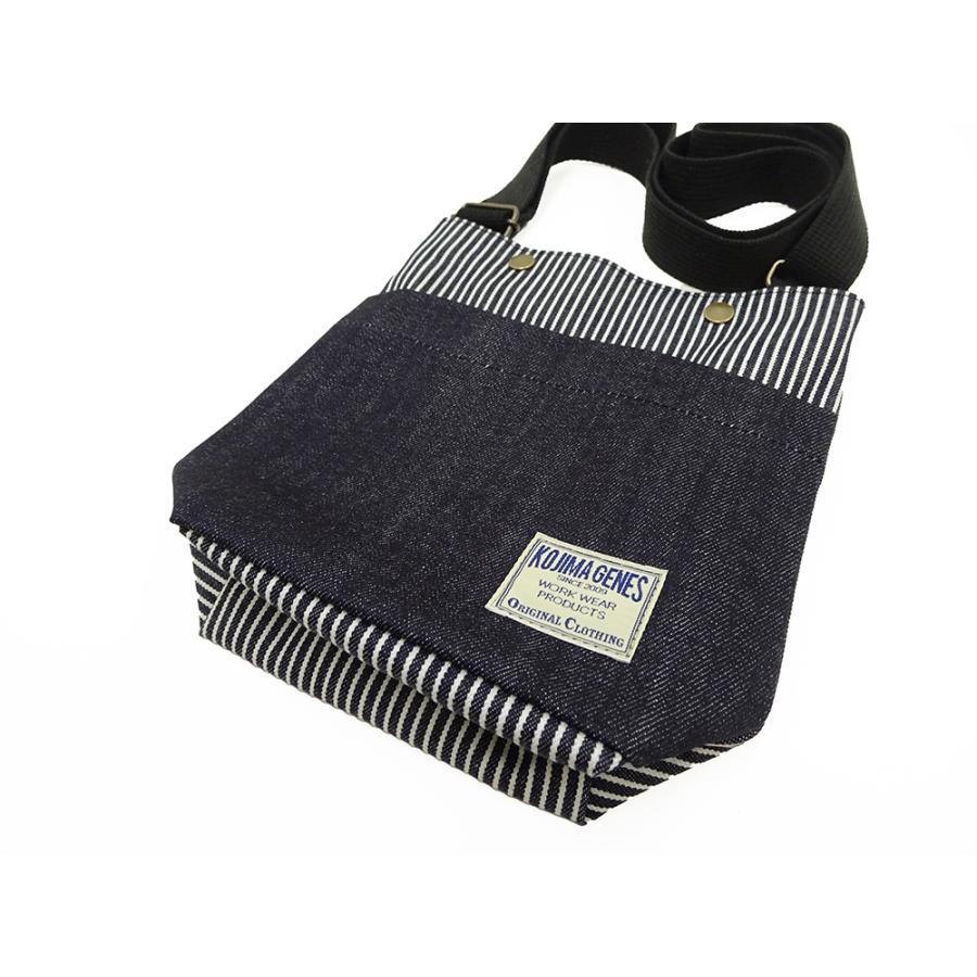 児島ジーンズ ショルダーバッグ KOJIMA GENES ポーチ インディゴデニム