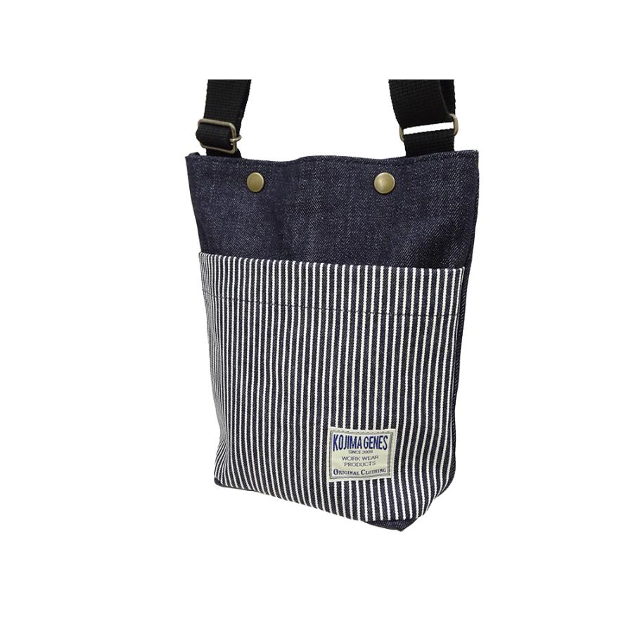 児島ジーンズ ショルダーバッグ KOJIMA GENES ポーチ インディゴデニム