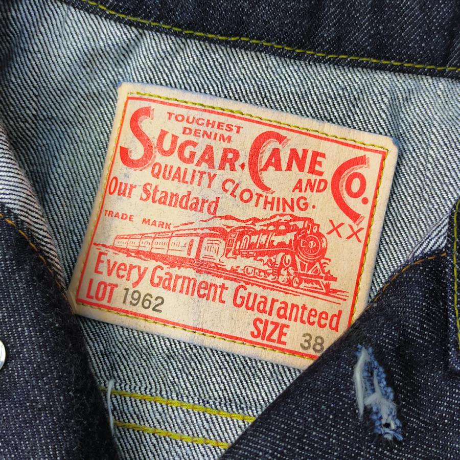 シュガーケーン デニムジャケット Sugar Cane 1962年モデル サードタイプ 14オンス Gジャン SC11962A 新品｜rodeomatubara｜08