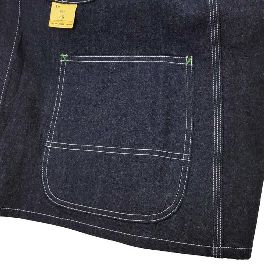 シュガーケーン　SUGARCANE　砂糖黍デニム　カバーオールジャケット　M SUGAR CANE シュガーケーン 11oz ブルーデニム ワークコート Sugar