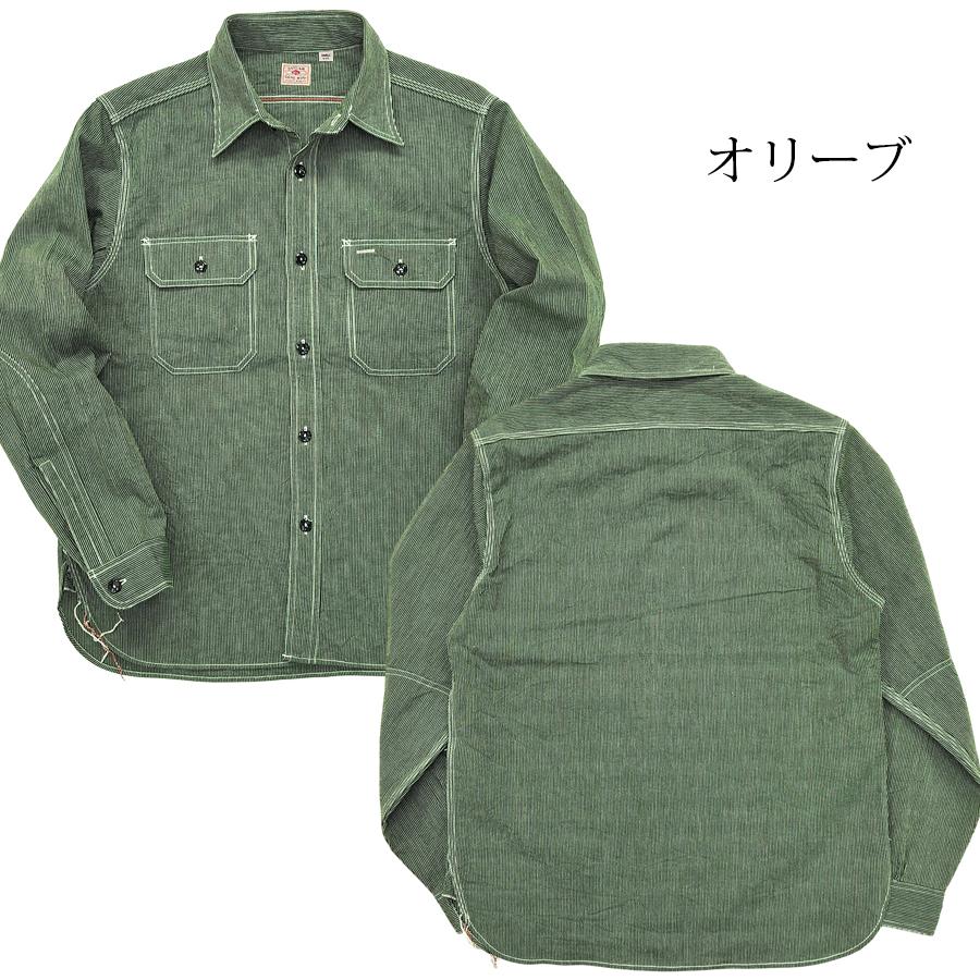 シュガーケーン　長袖シャツ　ストライプ　SC25511 SUGAR CANE シュガーケーン ジーンコード ストライプ ワークシャツ