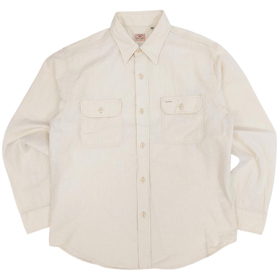 シズリさん専用シュガーケーン　シャンブレーシャツ　オフホワイト SUGAR CANE シュガーケーン ホワイトシャンブレー ワークシャツ