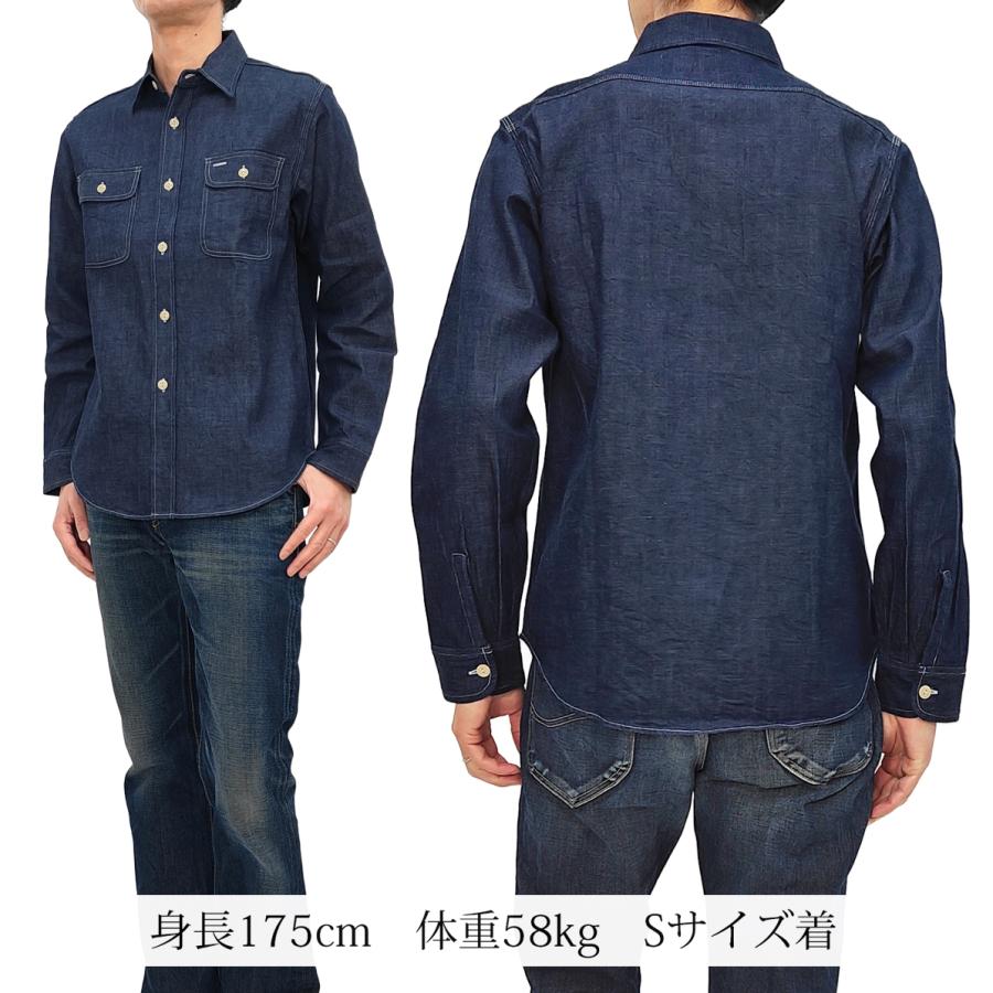 SUGAR CANE シュガーケーン ブルーデニム ワークシャツ Sugar Cane 9oz