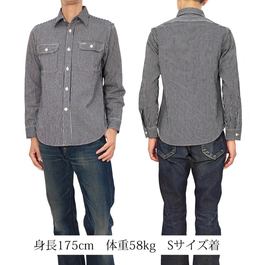 D222114 SUGAR CANE ヒッコリー ロングスリーブシャツ D222114 SUGAR CANE ヒッコリー ロングスリーブシャツ