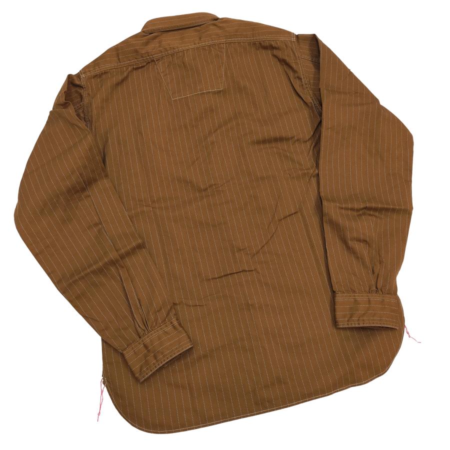 SUGAR CANE シュガーケーン ワークシャツ 8.5oz ブラウンウォバッシュ