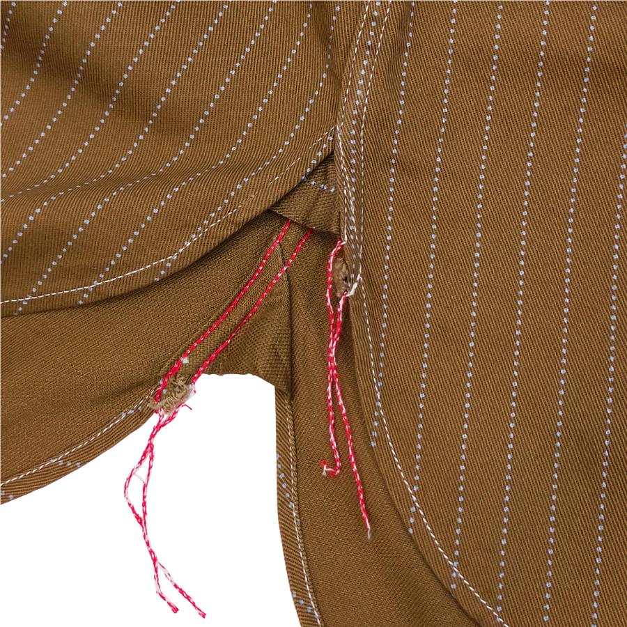 SUGAR CANE シュガーケーン ワークシャツ 8.5oz ブラウンウォバッシュ