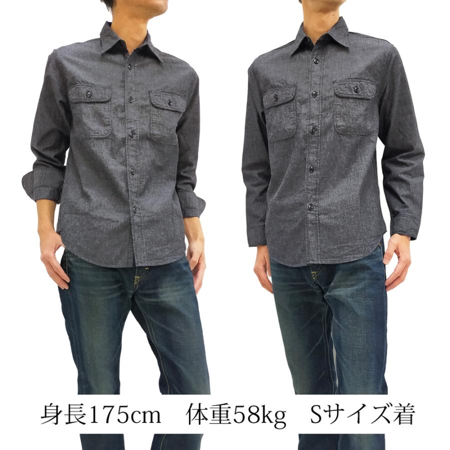 SUGAR CANE シュガーケーン ブラックシャンブレー ワークシャツ Sugar