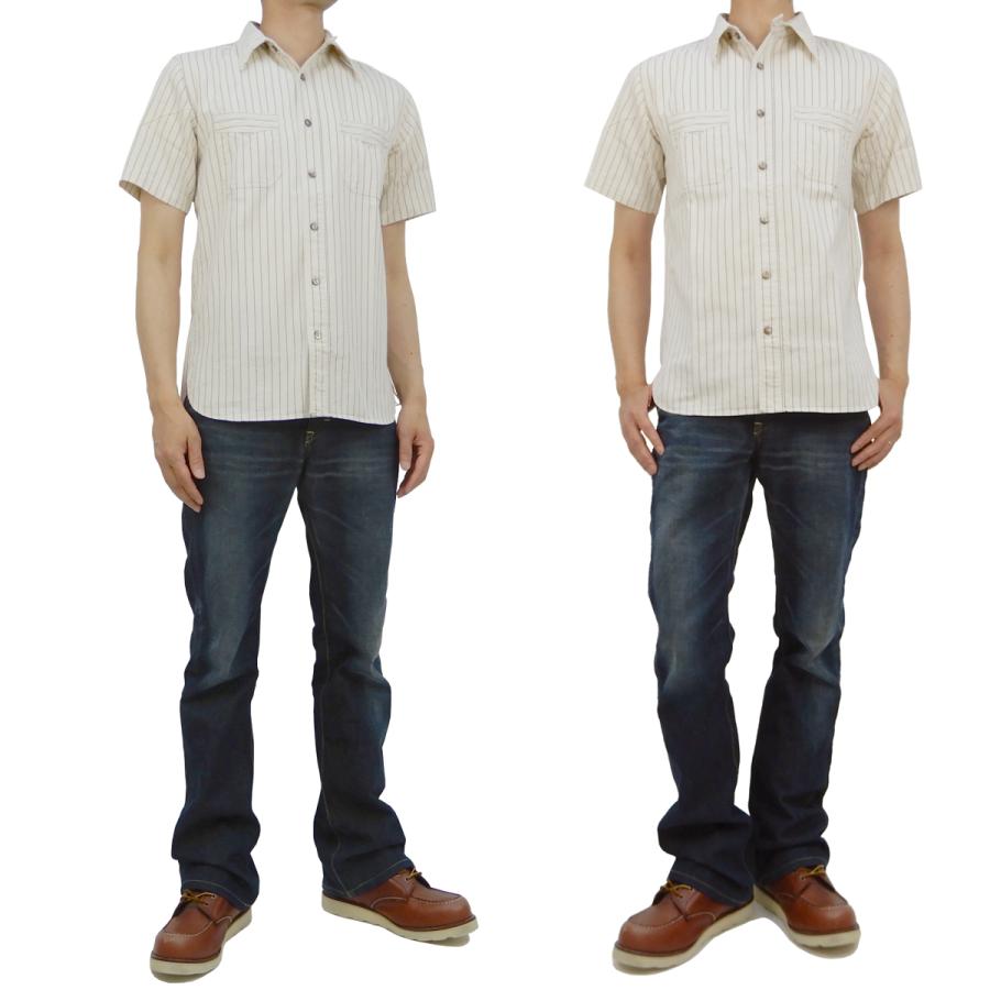 SUGAR CANE シュガーケーン ホワイトウォバッシュ ストライプ ワーク