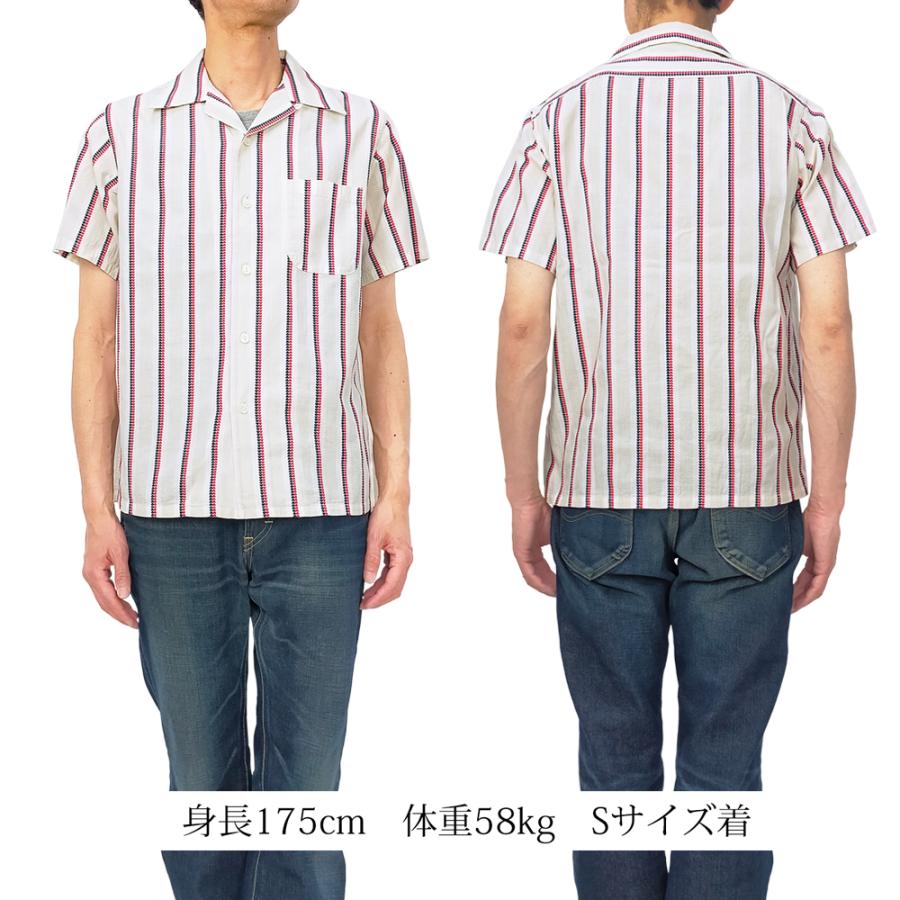 SUGAR CANE シュガーケーン ハートストライプ オープンシャツ ハート型