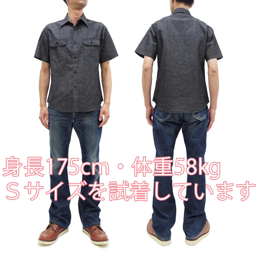 SUGAR CANE シュガーケーン ブラックシャンブレー ワークシャツ Sugar