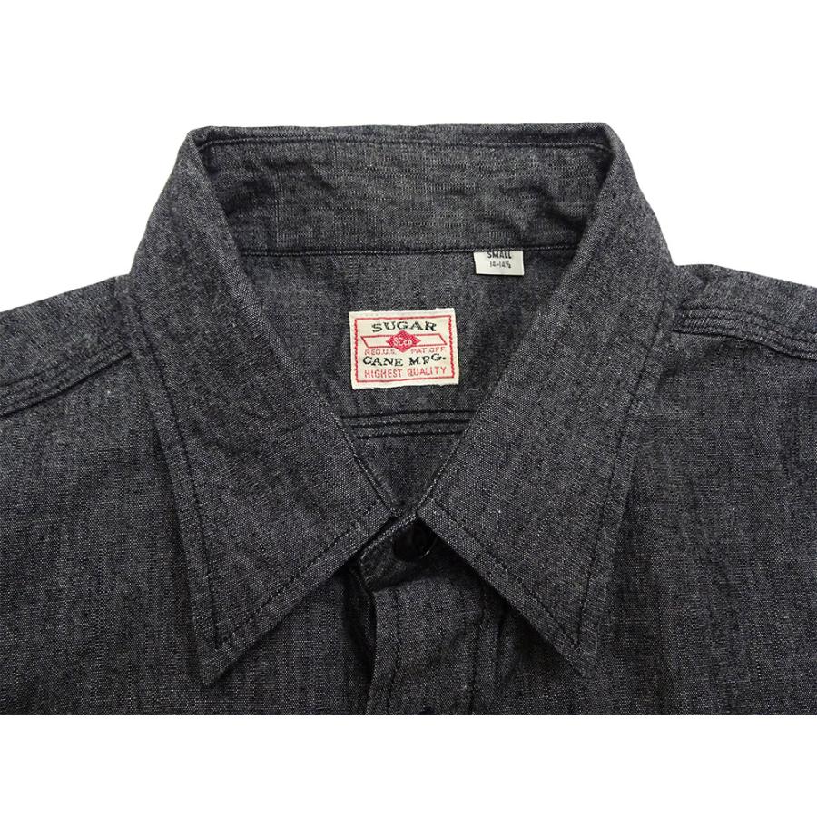 SUGAR CANE シュガーケーン ブラックシャンブレー ワークシャツ Sugar