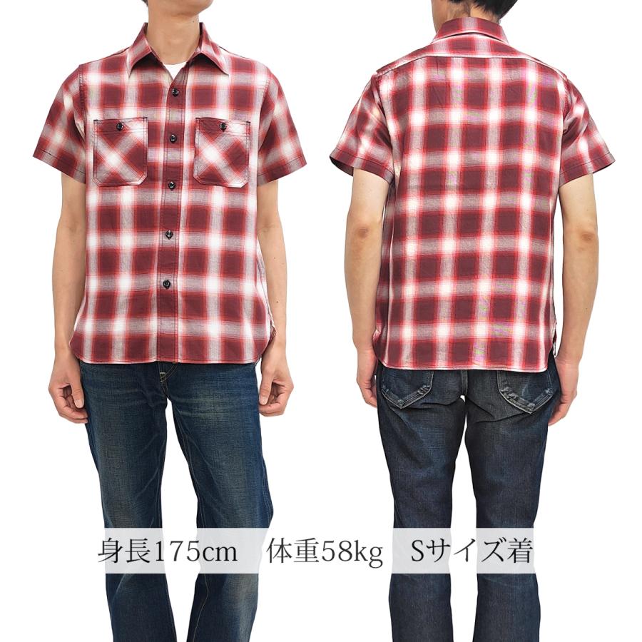 SUGAR CANE シュガーケーン オンブレチェック ワークシャツ コットン