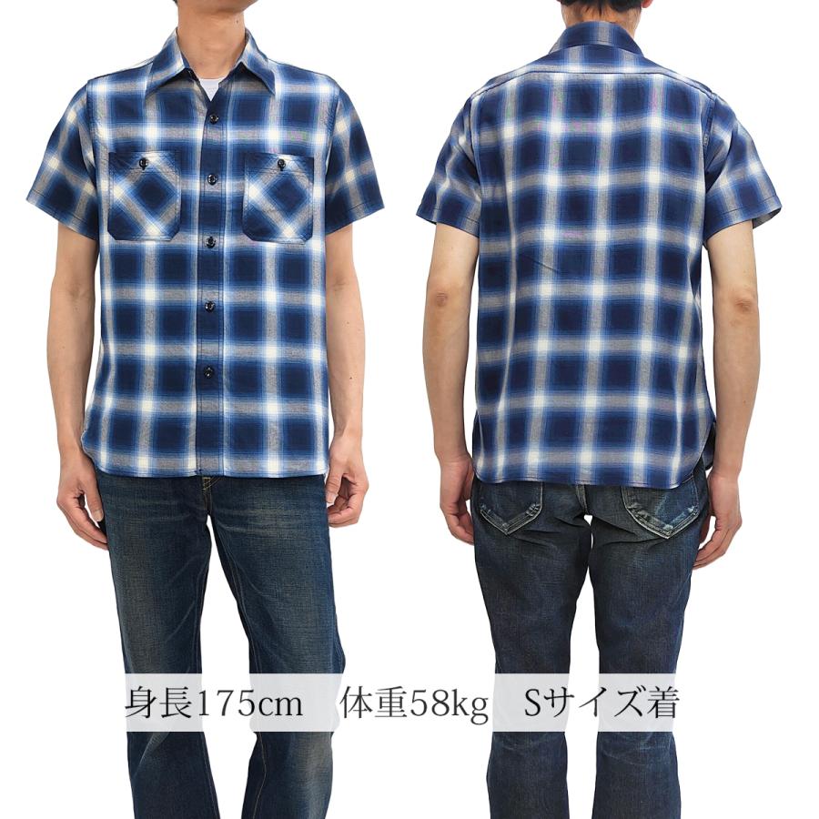 SUGAR CANE シュガーケーン オンブレチェック ワークシャツ コットン