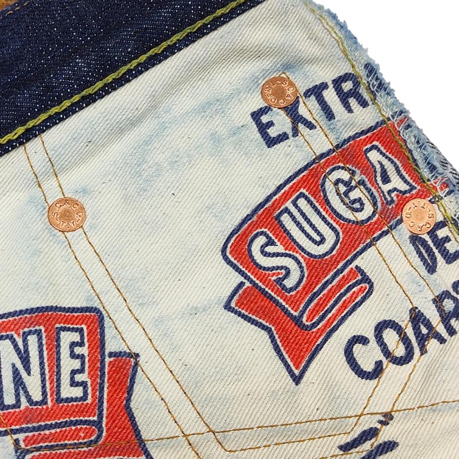 シュガーケーン デニムパンツ SUGAR CANE 砂糖黍製 14oz. ハワイ藍混 右綾デニム ストレートジーンズ Lot.401 SC40401A 新品の画像