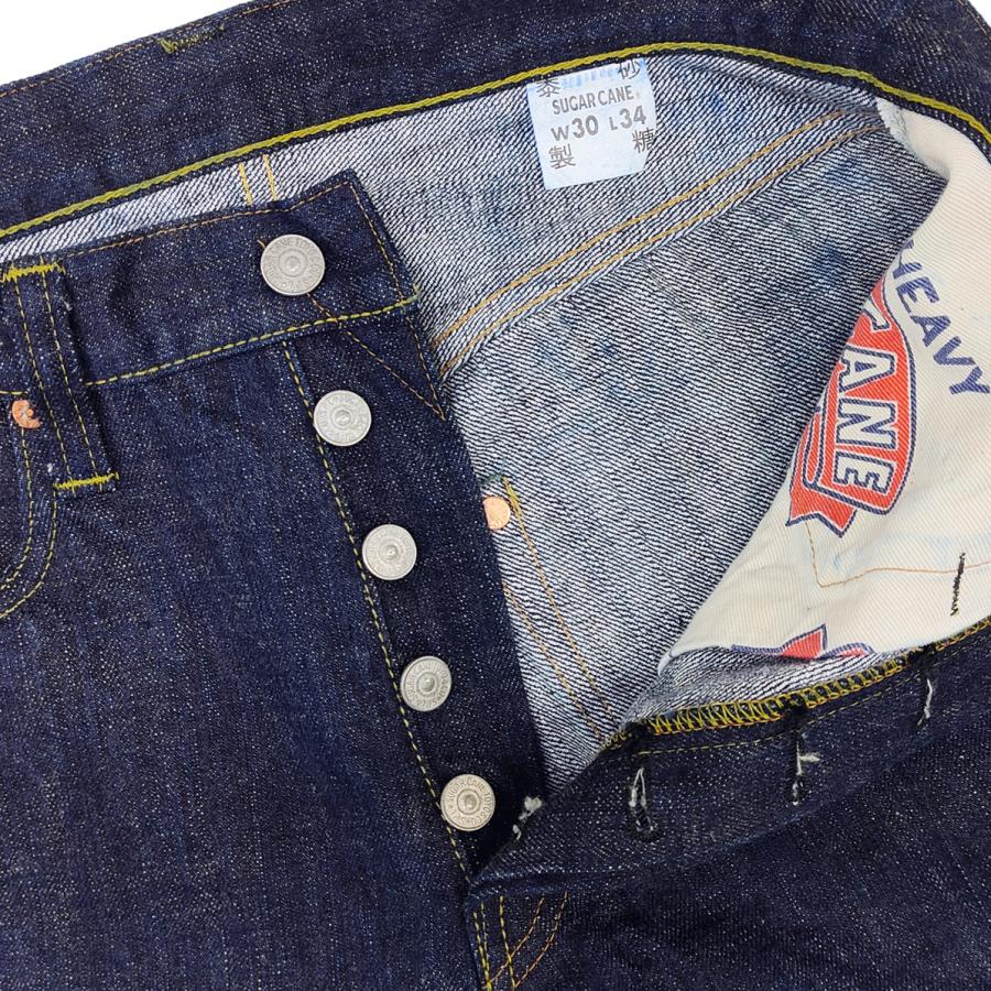シュガーケーン デニムパンツ SUGAR CANE 砂糖黍製 14oz. ハワイ藍混 右綾デニム ストレートジーンズ Lot.401 SC40401A 新品の画像
