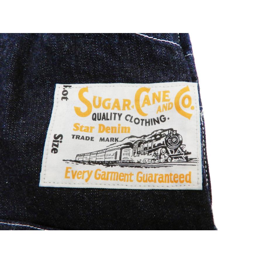 SUGAR CANE シュガーケーン オーバーオール Sugar Cane 11oz. ブルー