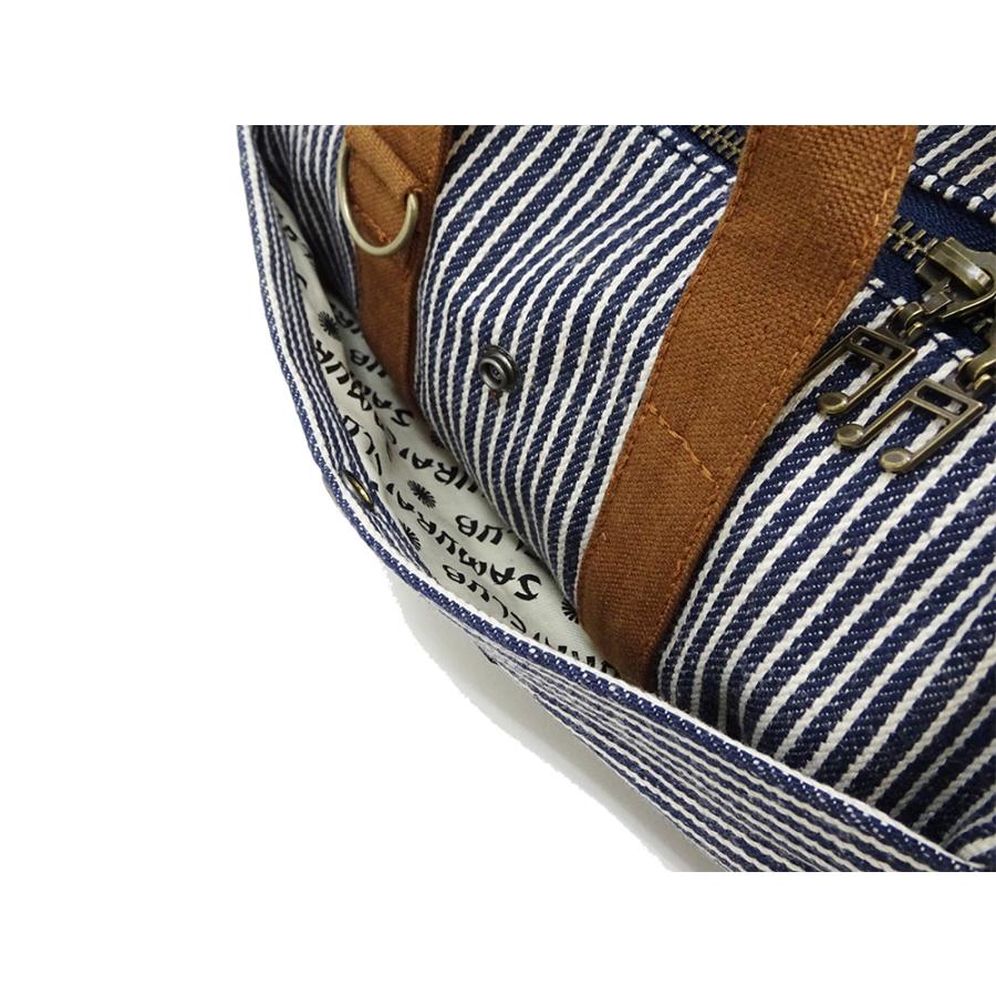 サムライジーンズ 小型ドラムポーチ SAMURAI MUSIC CLUB ヒッコリー