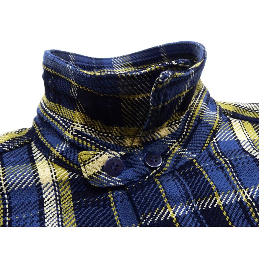 サムライジーンズ 長袖シャツ Samurai Jeans ロープインディゴ ヘビーネルワークシャツ SIN23-01 ブルー 新品｜rodeomatubara｜07