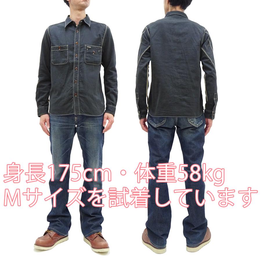 サムライジーンズ セルヴィッチヘリンボーン ワークシャツ Samurai