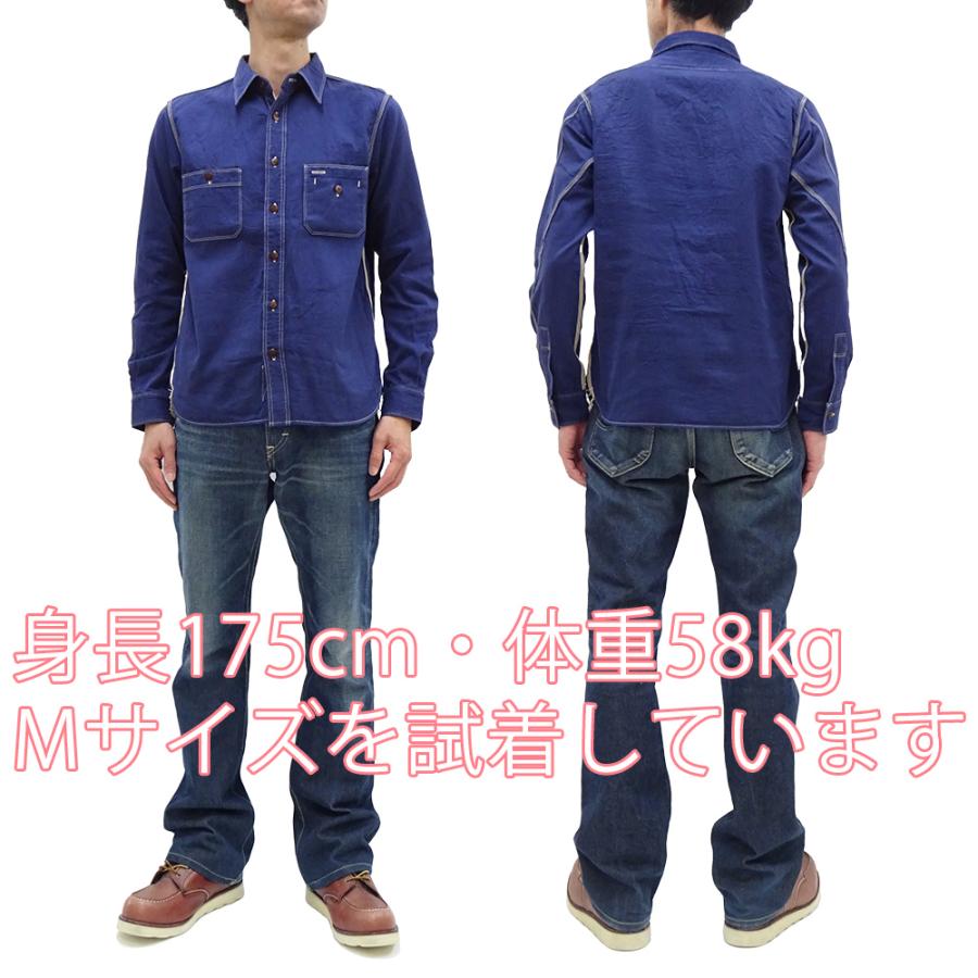 サムライジーンズ セルヴィッチヘリンボーン ワークシャツ Samurai