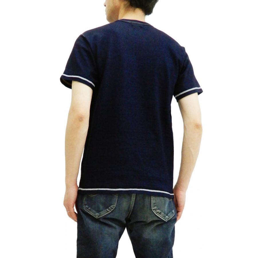サムライジーンズ インディゴ ポケットTシャツ Samurai Jeans メンズ 無地 半袖Tシャツ 4L SJIT-105M 新品｜rodeomatubara｜11