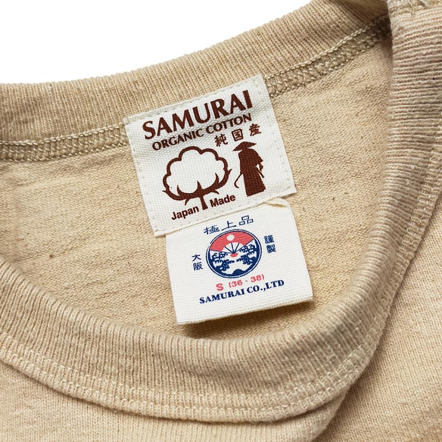 サムライジーンズ 和綿零天竺 半袖Tシャツ Samurai Jeans サムライコットン 無地 Tシャツ SJST-SC01 淡栗/ベージュ 新品｜rodeomatubara｜09