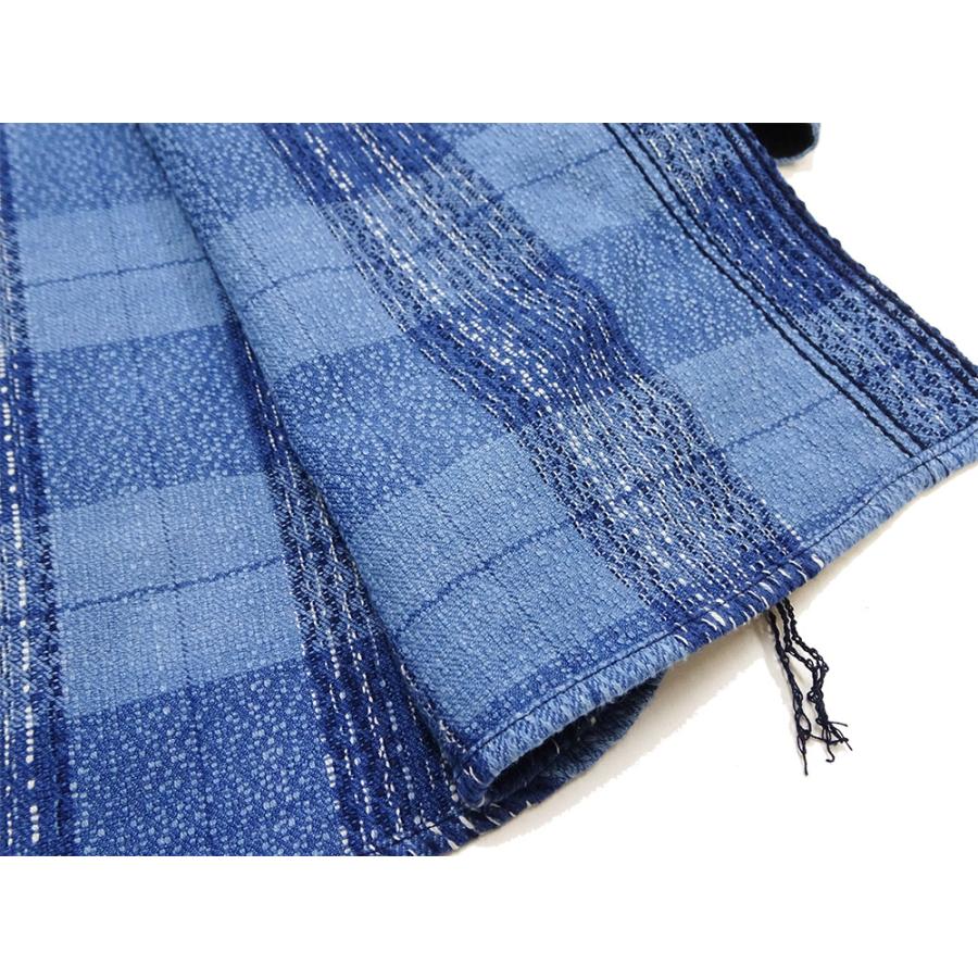 サムライジーンズ 藍染め雨絣 ワークシャツ Samurai Jeans