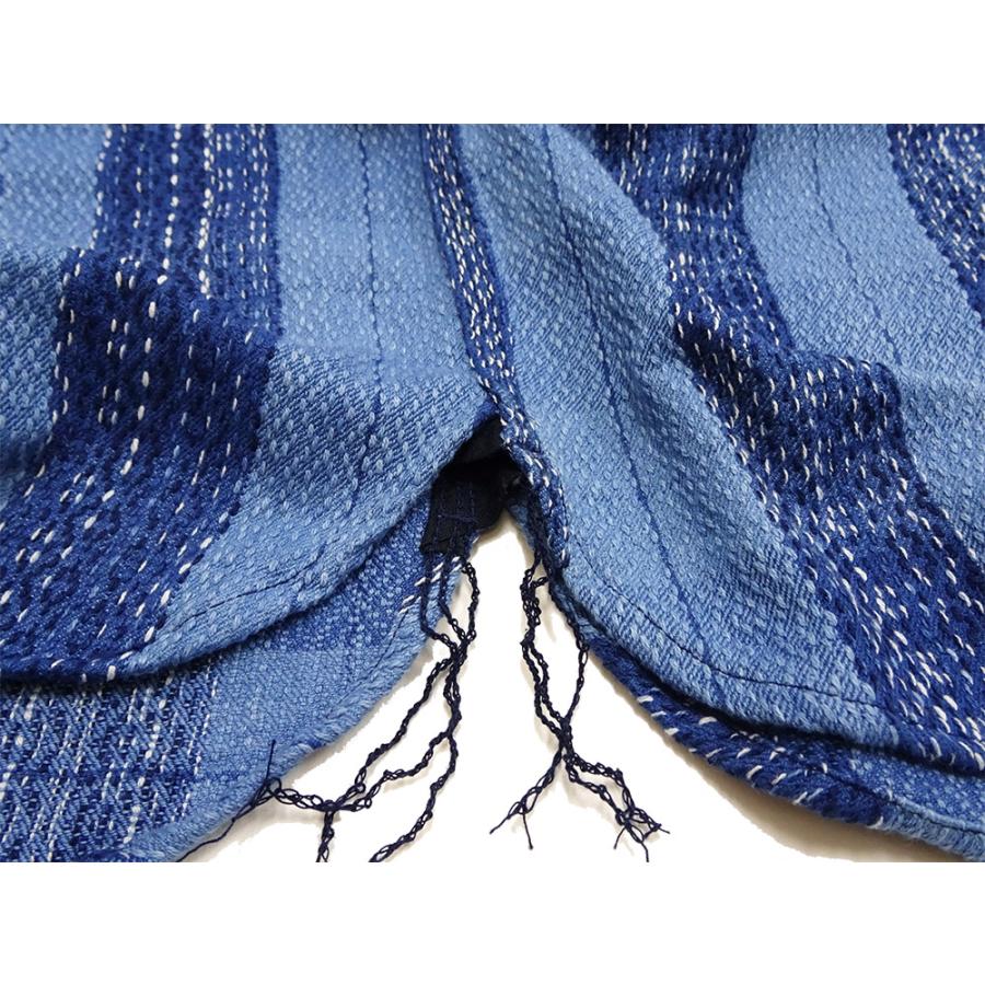 サムライジーンズ 藍染め雨絣 ワークシャツ Samurai Jeans