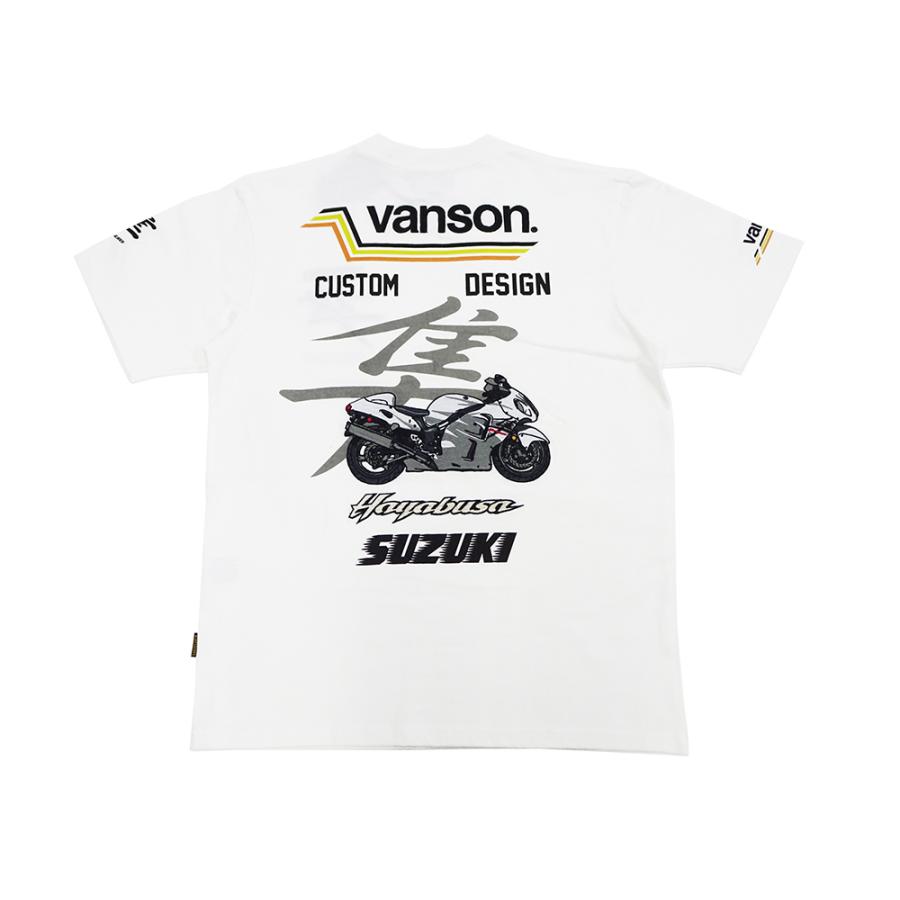 VANSON（バンソン） スズキ コラボTシャツ VANSON SUZUKI 隼 GSX1300R