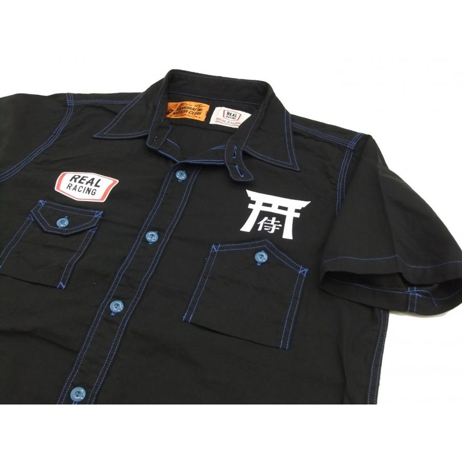サムライ自動車倶楽部 ワークシャツ リアルレーシング コラボ半袖  