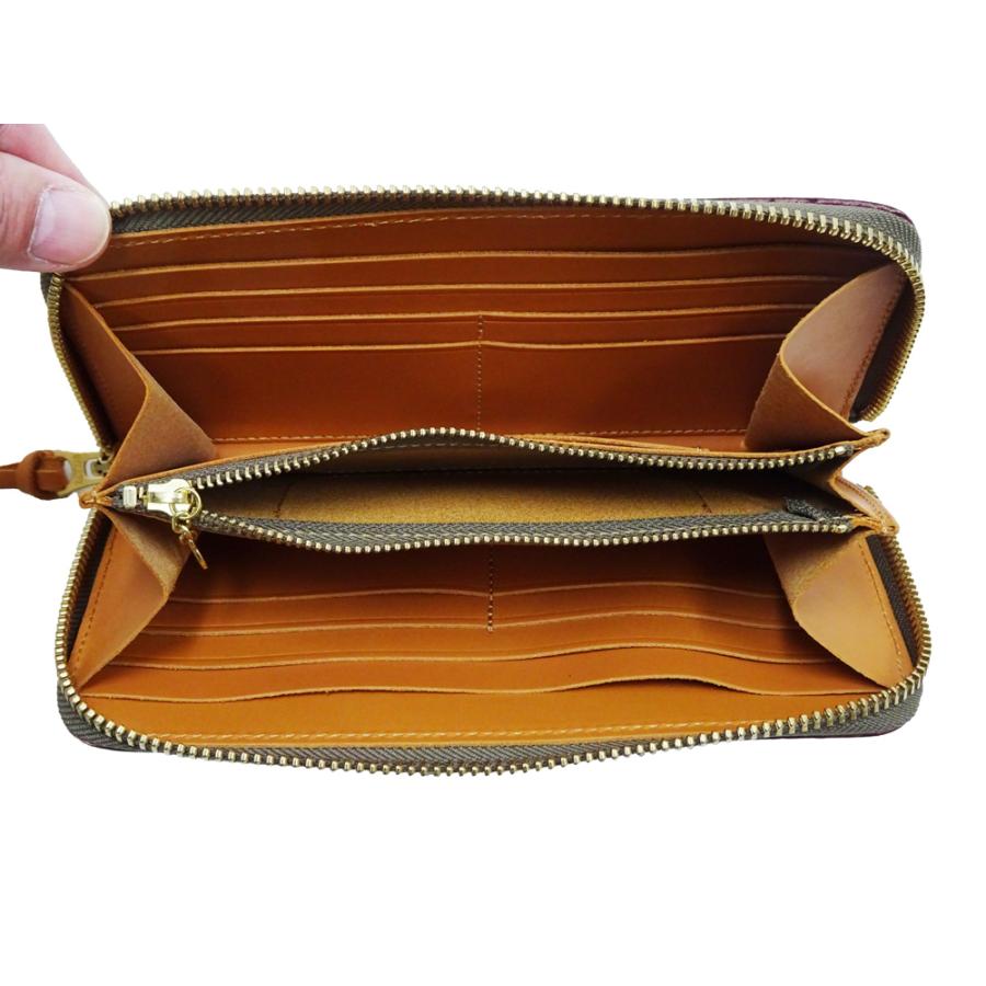 ステュディオダルチザン 日の出 レザー ロングウォレット Studio D'artisan 天然草木 茜染め 本革 長財布 SP-097 新品の画像